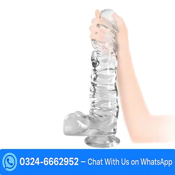 11 Inch Clear Dildo with Strong Suction Cup In Pakistan
