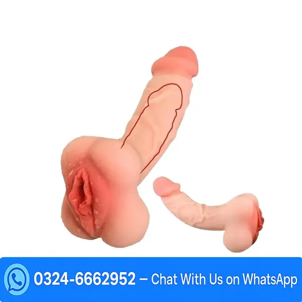 7 Inch Realistic Dildo with Pocket Pussy In Pakistan