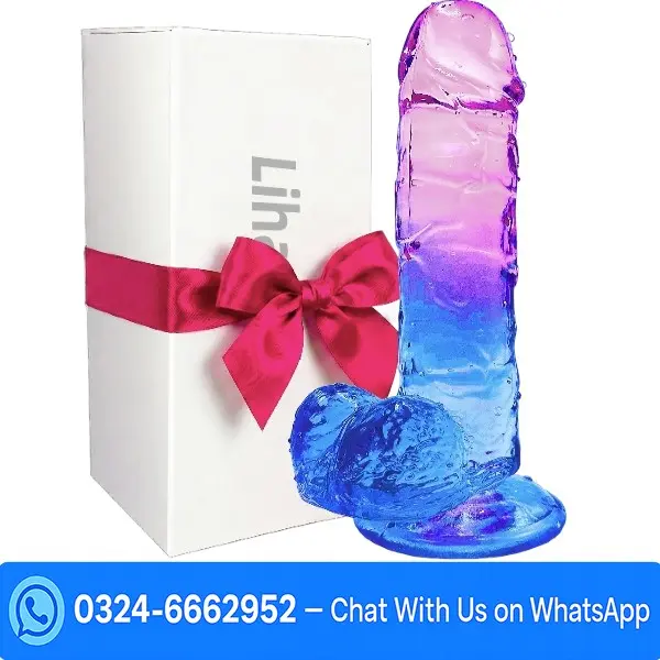 7 Realistic Silicone Dildo Soft Blue In Pakistan