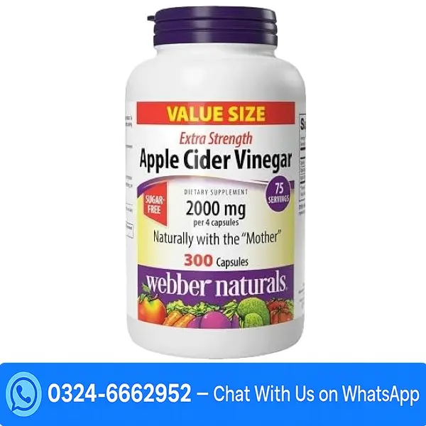 Apple Cider Vinegar 450 Mg 180 Veg Capsules In Pakistan