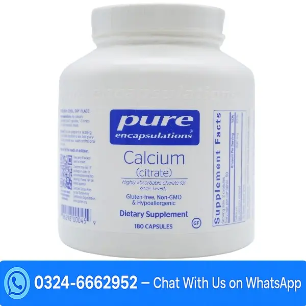 Calcium Citrate Supplements by Pure Encapsulations In Pakistan