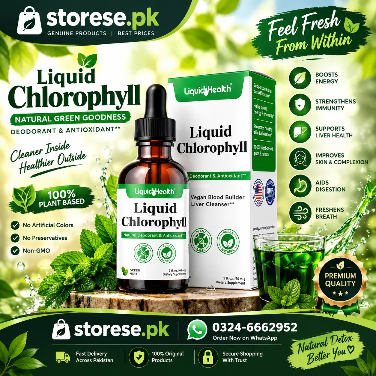 Chlorophyll Liquid Drops Vegan Price In Pakistan