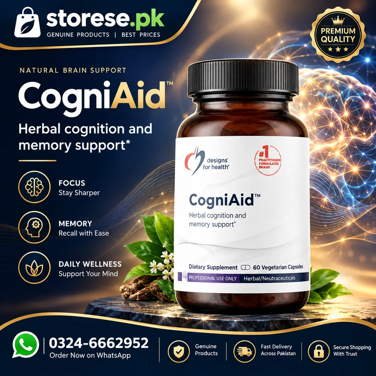 CogniAid Vegetarian Capsules Price in Pakistan