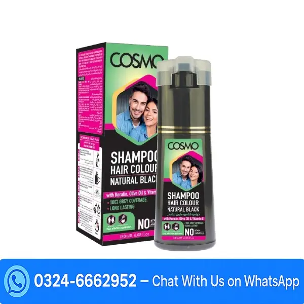 Cosmo Natural Black Hair Colour Shampoo In Pakistan