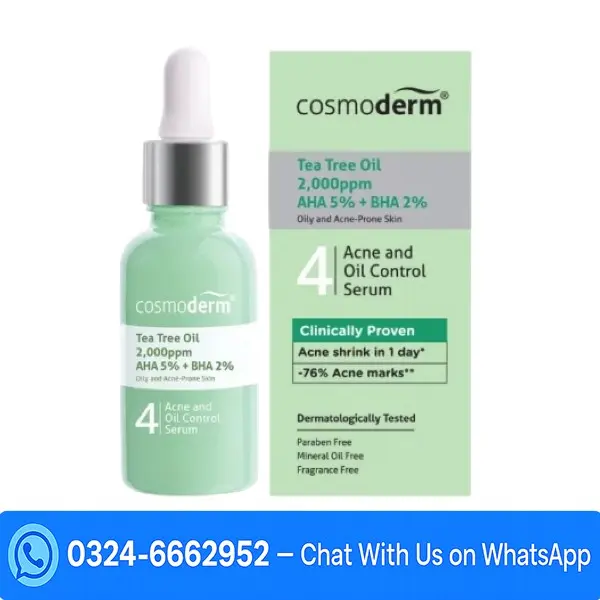 Cosmoderm Tea Tree Oil Refining Oil Control Serum Price In Pakistan