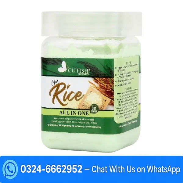 Cutish New Rice All In One Facial Cleanser Jar In Pakistan