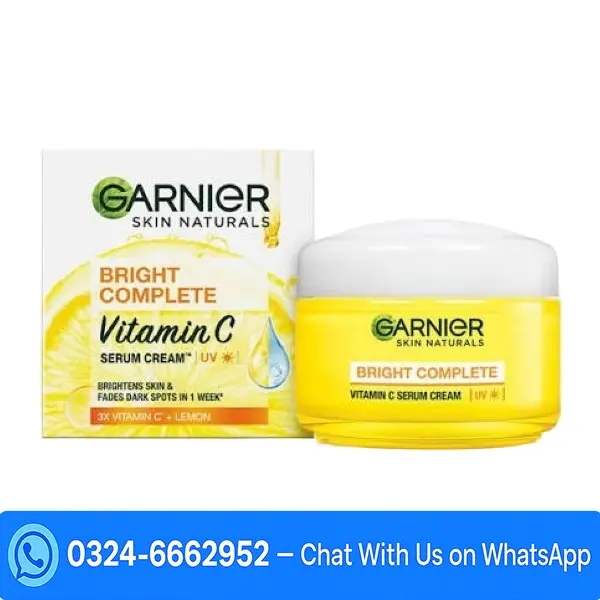 Garnier Bright Complete Vitamin C Serum Cream In Pakistan