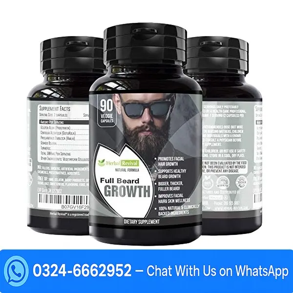 Men's Hair And Beard Formula 90 Capsules In Pakistan