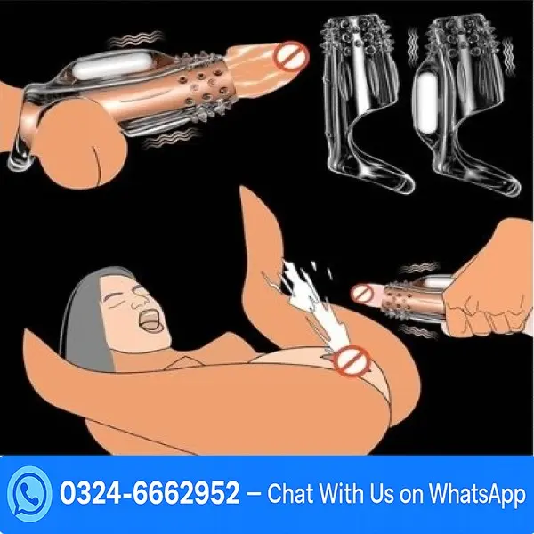 Penis Sleeve Vibrating Cock Ring Pack of 2 In Pakistan