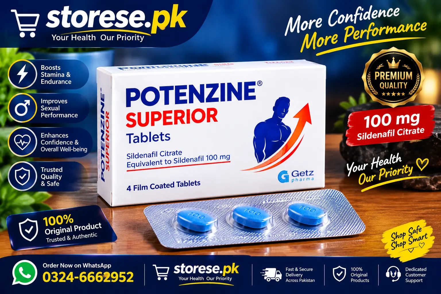 Potenzine Superior Tablets Price In Pakistan
