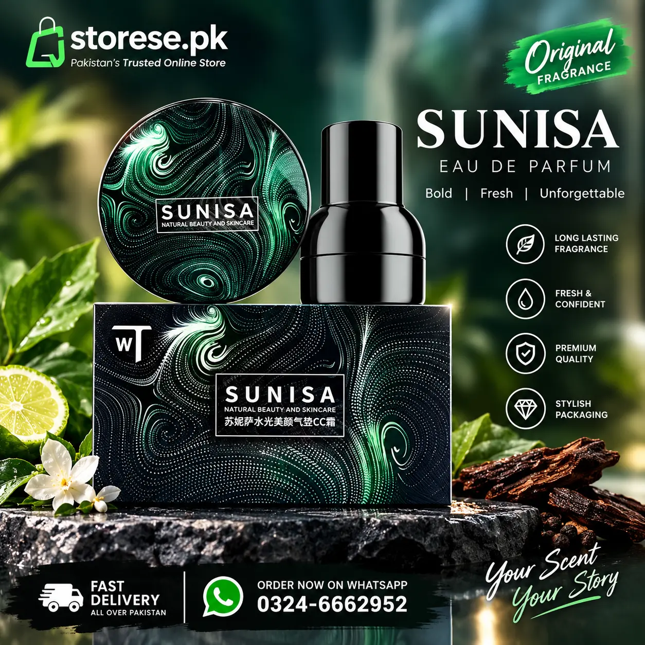 Sunisa 3 In 1 Air Cushion Cc And Bb Cream Waterproof Foundation Cream