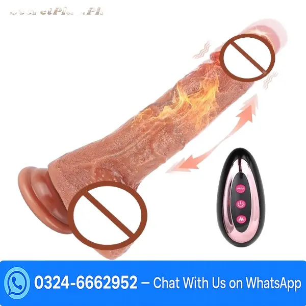 Thrusting Vibrator dildo with Heat & Remote In Pakistan 